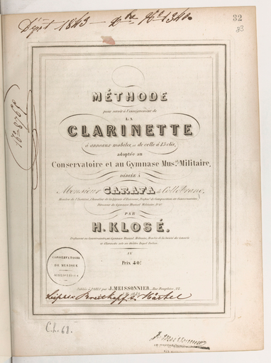 Characteristic Studies for Clarinet - Nos. 16-20 (1898 English Edition) - Exercises: 16 - 20