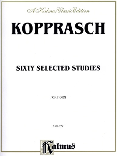 60 Selected Studies for Horn, Op. 6 Book I - Nos. 16-20 - Exercises: 16 - 20
