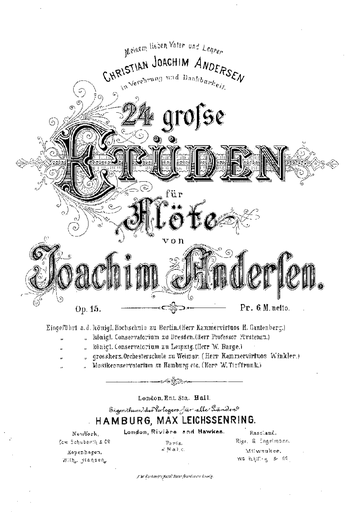 24 Instructive Exercises for Flute, Op. 30 - Nos. 6-10 - Exercises: 10 - 9