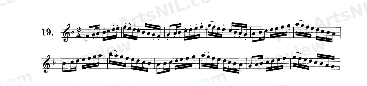 Scale Studies - Major Scales / No. 19