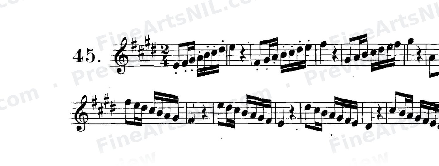 Scale Studies - Major Scales / No. 45