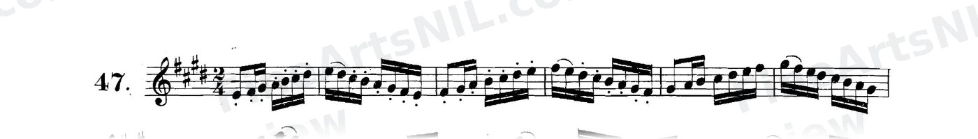 Scale Studies - Major Scales / No. 47