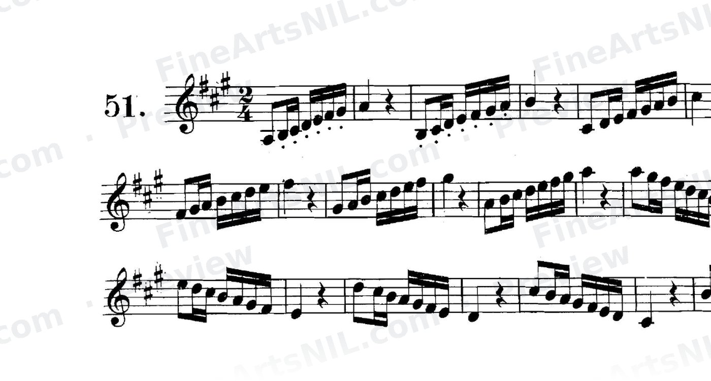 Scale Studies - Major Scales / No. 51