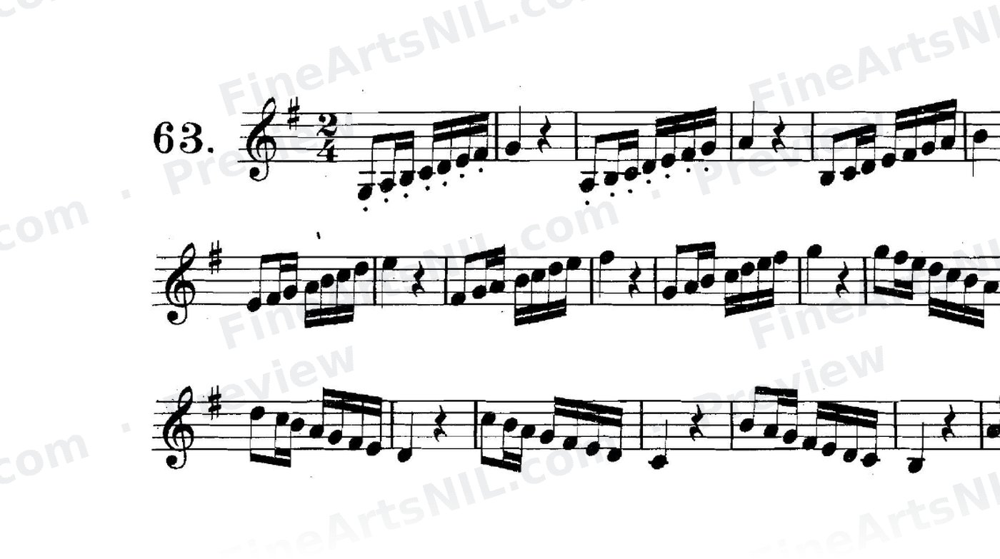 Scale Studies - Major Scales / No. 63
