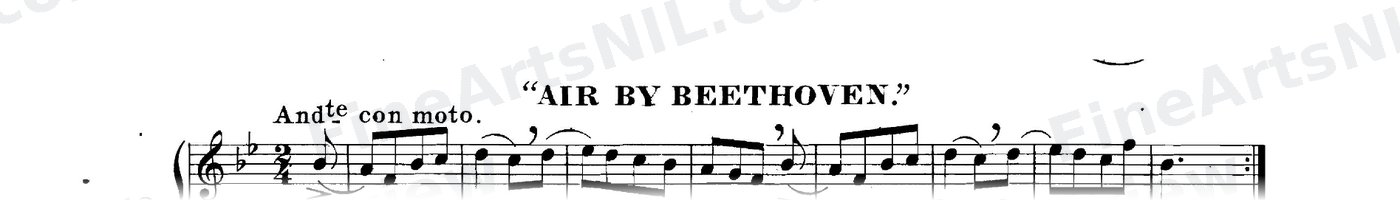 Sixty-eight Duets for Two Cornets / No. 12 / Air by Beethoven.