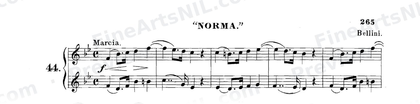Sixty-eight Duets for Two Cornets / No. 44 / Norma.