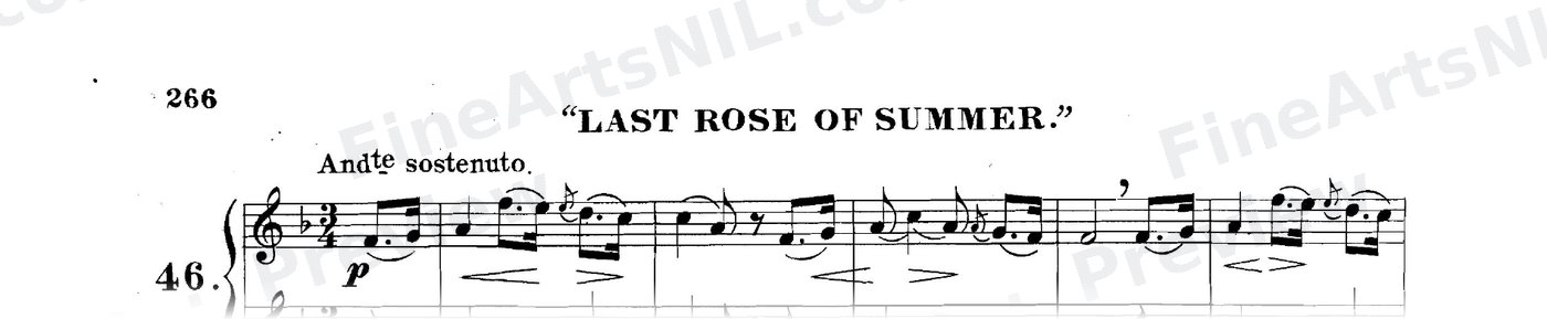 Sixty-eight Duets for Two Cornets / No. 46 / Last Rose of Summer.