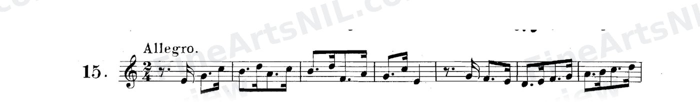 Studies on Dotted Eighth Notes followed by Sixteenths / No. 15