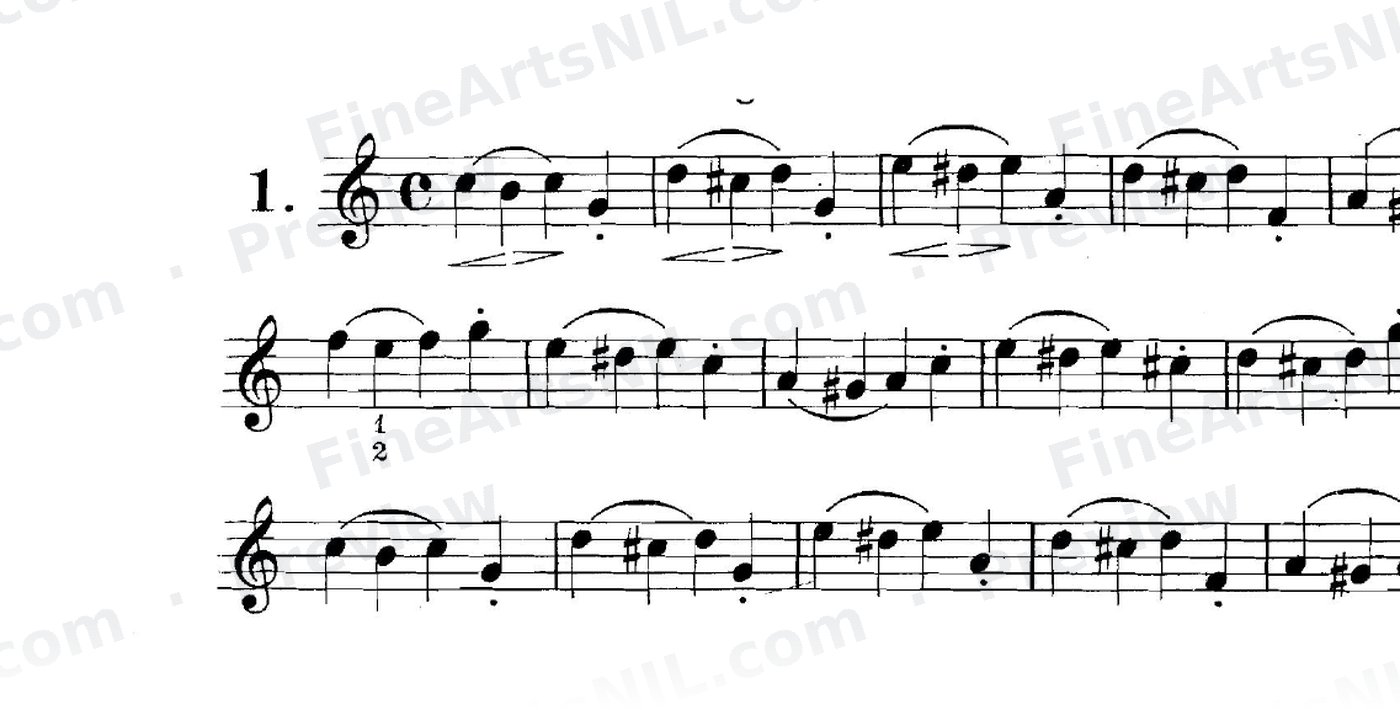 Studies on the Slur (or Legato) / No. 1