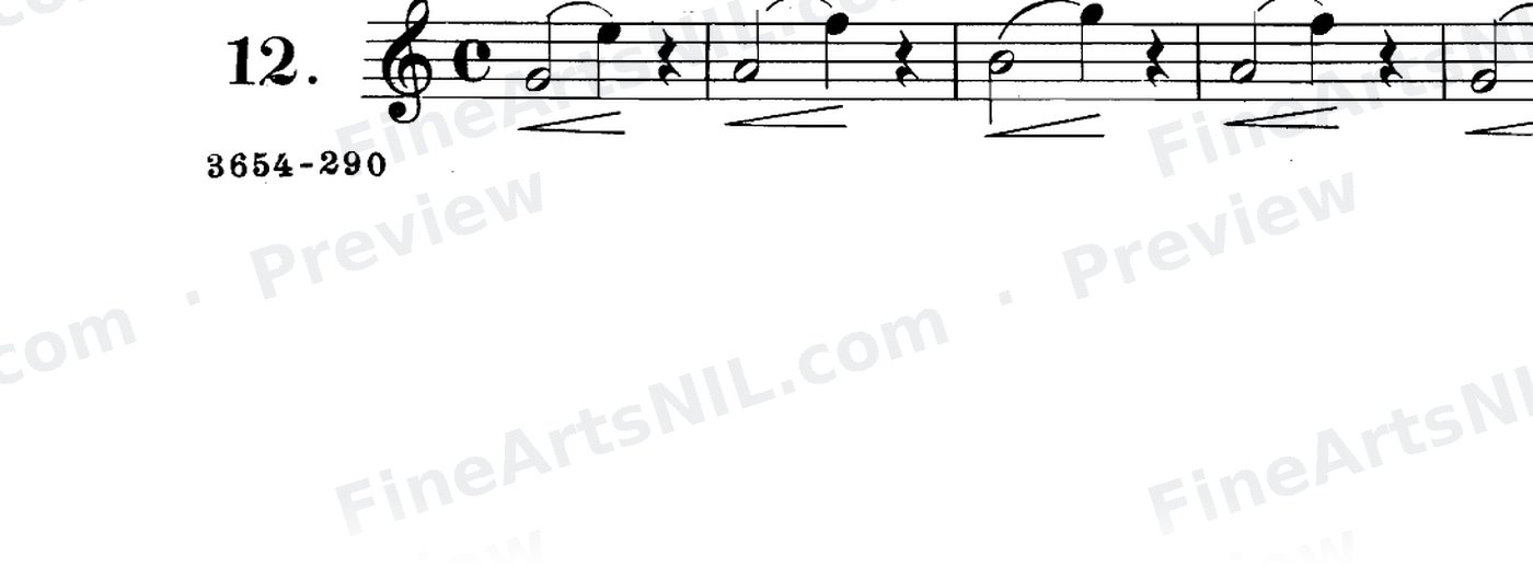 Studies on the Slur (or Legato) / No. 12