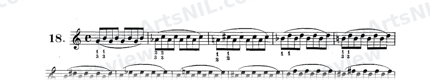 Studies on the Slur (or Legato) / No. 18