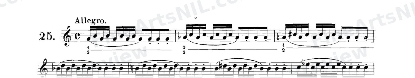 Studies on the Slur (or Legato) / No. 25