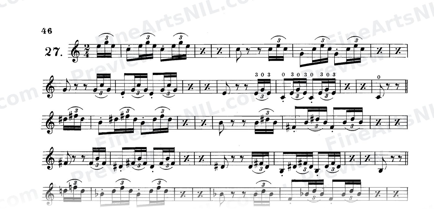 Studies on the Slur (or Legato) / No. 27