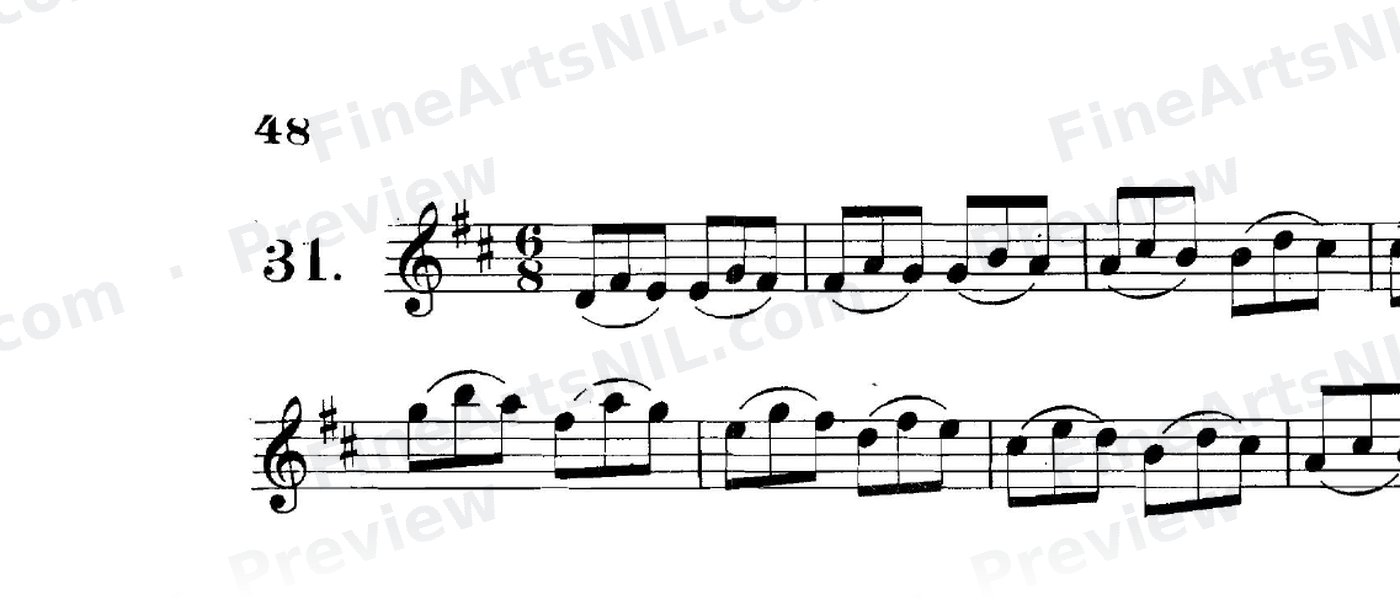 Studies on the Slur (or Legato) / No. 31