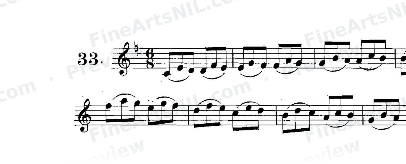 Studies on the Slur (or Legato) / No. 33
