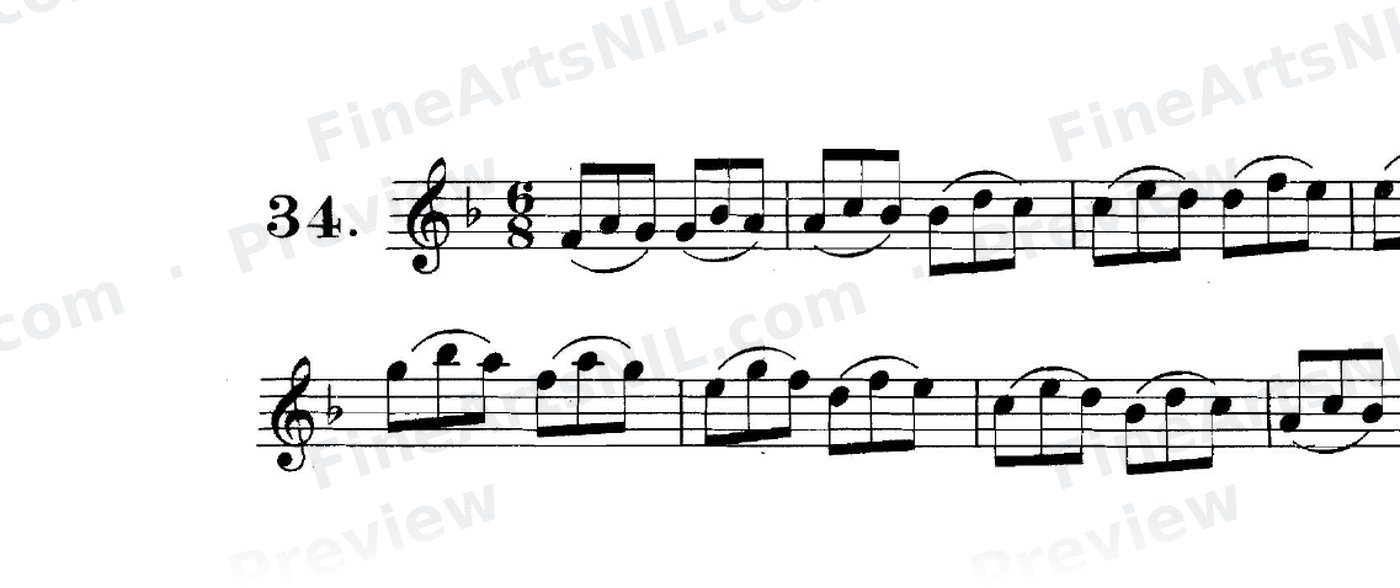 Studies on the Slur (or Legato) / No. 34