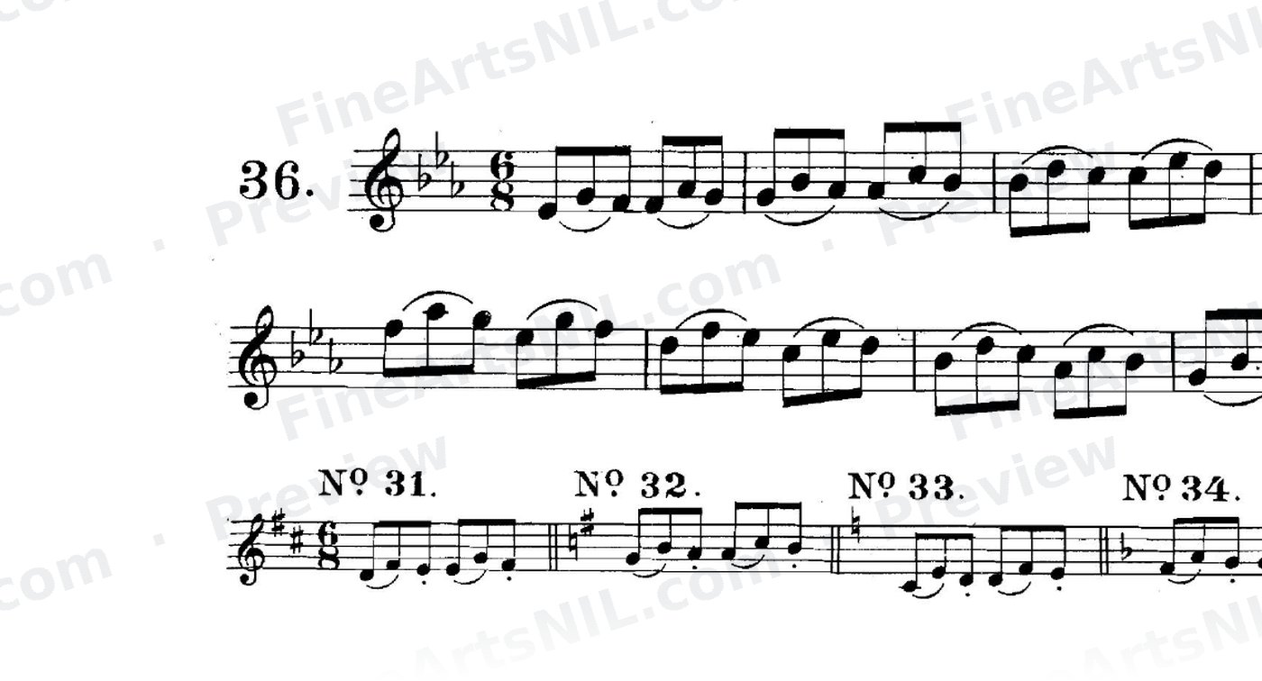 Studies on the Slur (or Legato) / No. 36