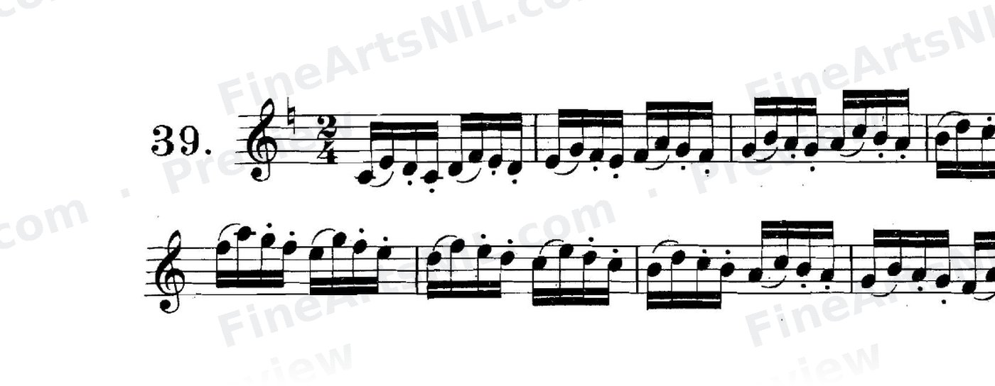 Studies on the Slur (or Legato) / No. 39