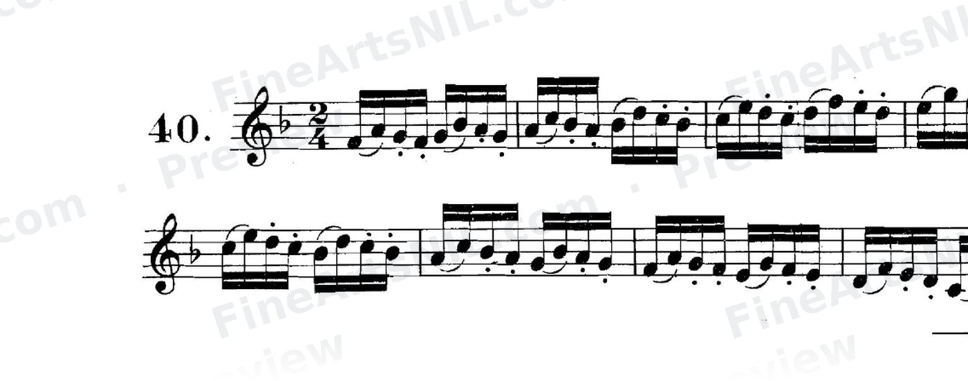 Studies on the Slur (or Legato) / No. 40