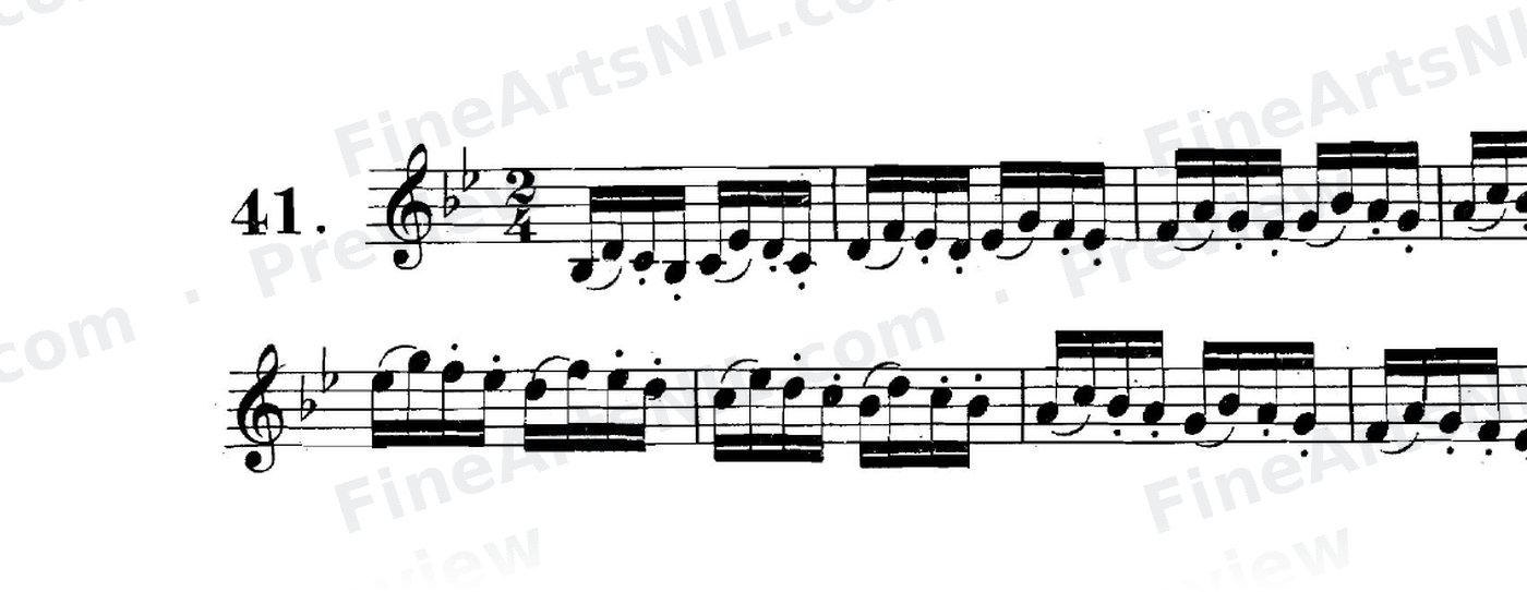 Studies on the Slur (or Legato) / No. 41