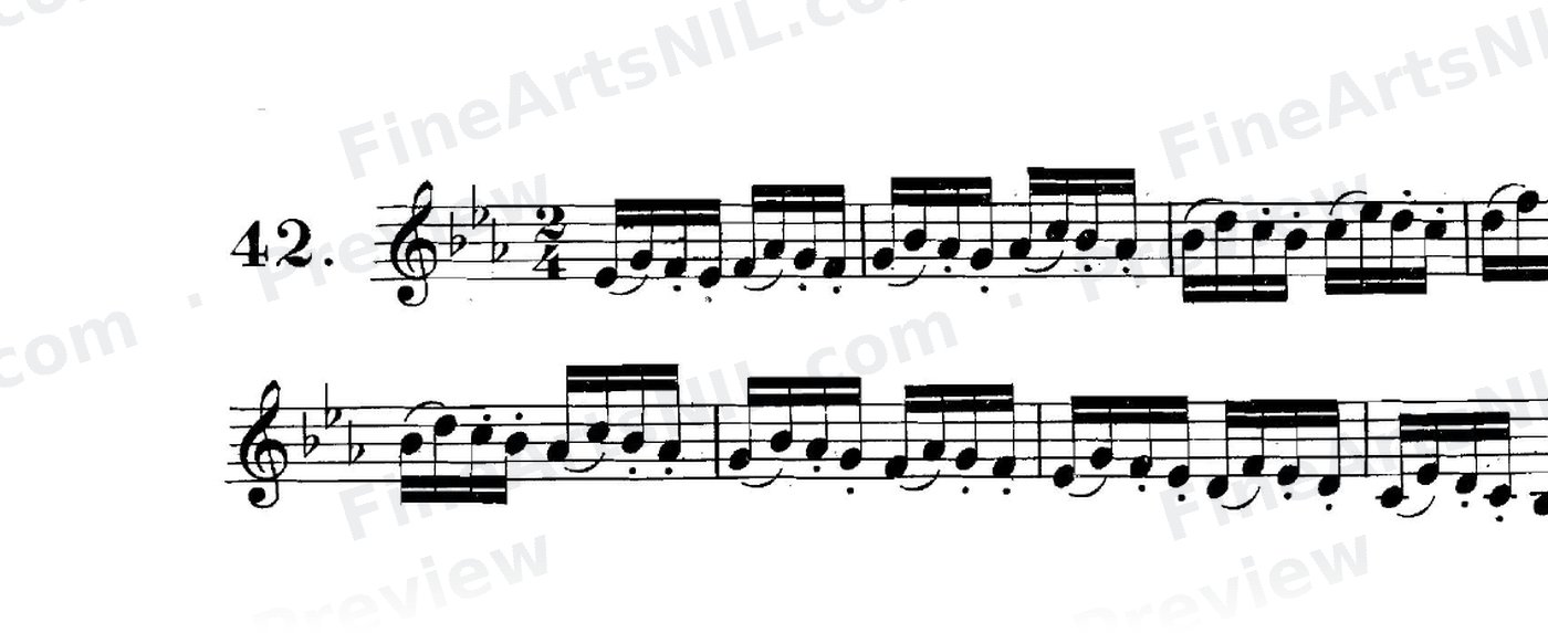 Studies on the Slur (or Legato) / No. 42