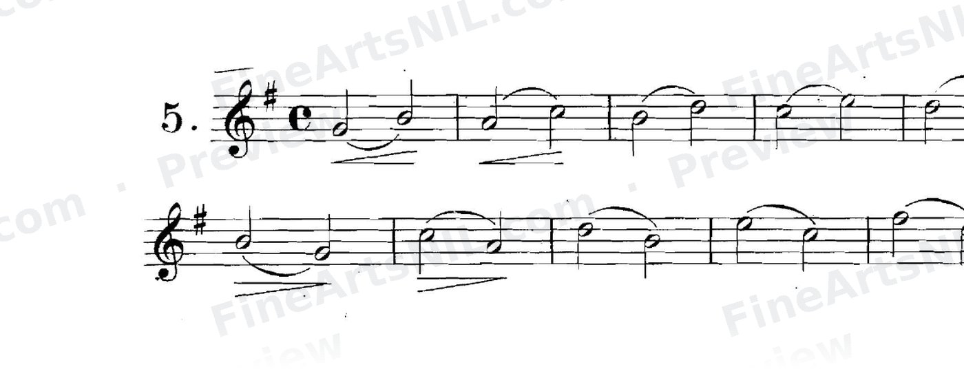 Studies on the Slur (or Legato) / No. 5