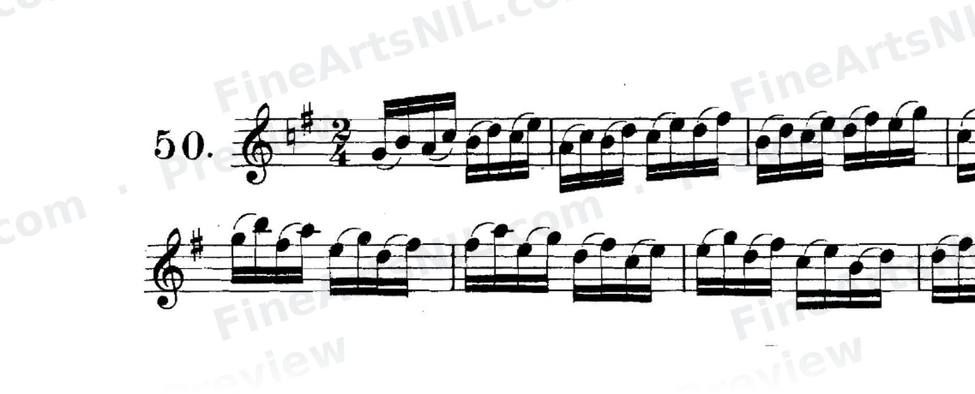 Studies on the Slur (or Legato) / No. 50