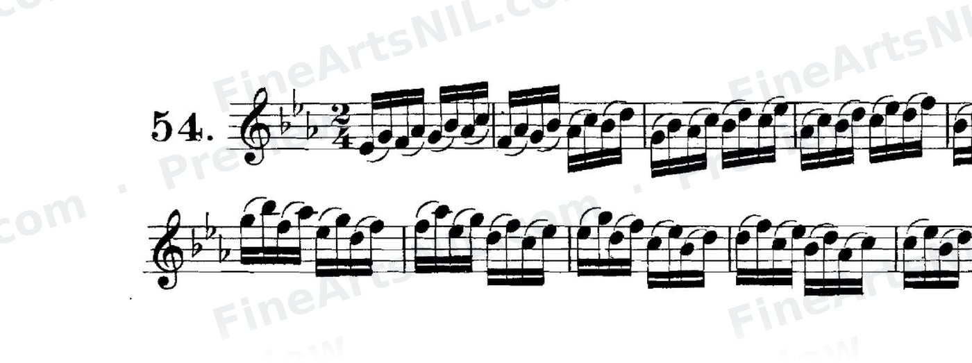 Studies on the Slur (or Legato) / No. 54