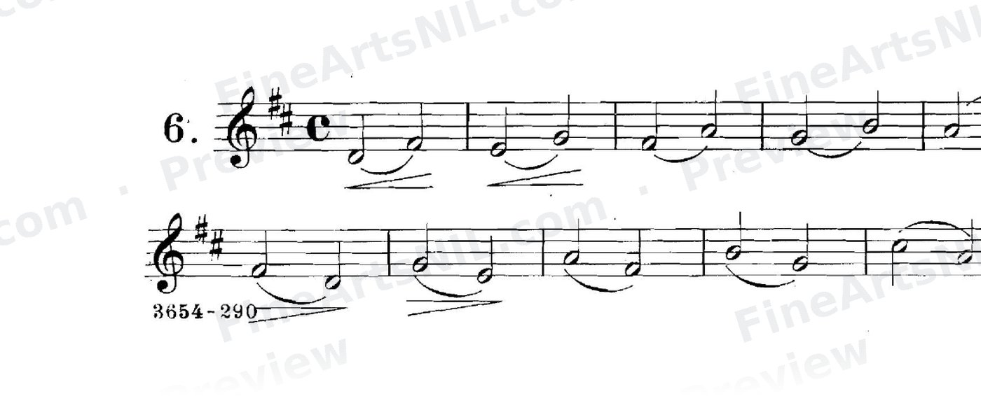 Studies on the Slur (or Legato) / No. 6