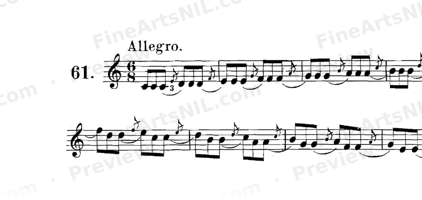 Studies on the Slur (or Legato) / No. 61