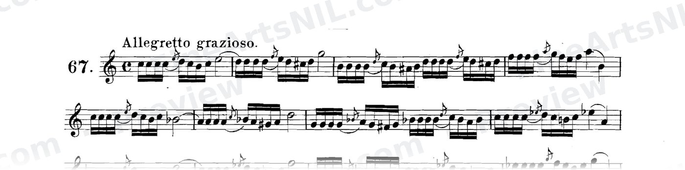 Studies on the Slur (or Legato) / No. 67