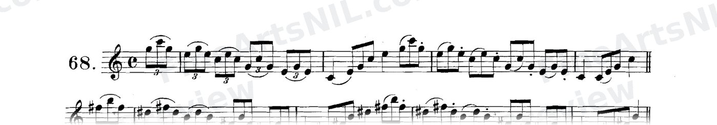 Studies on the Slur (or Legato) / No. 68