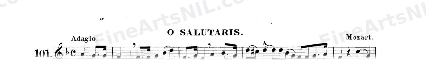The Art of Phrasing / No. 101 / O Salutaris.