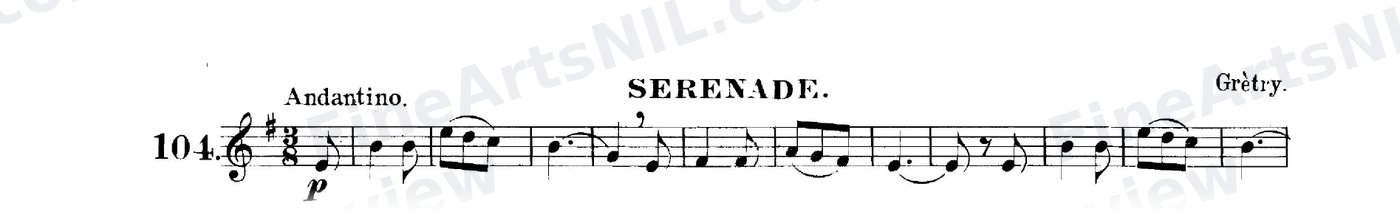The Art of Phrasing / No. 104 / Serenade.