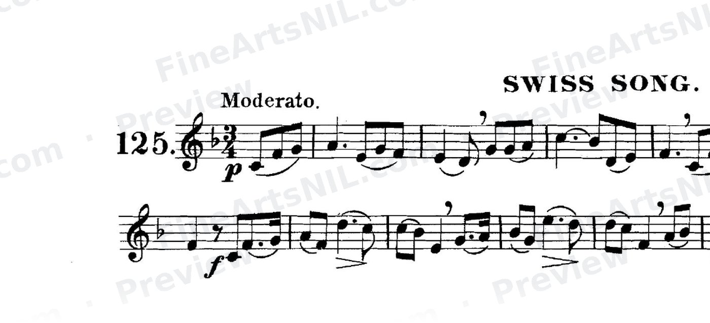 The Art of Phrasing / No. 125 / Swiss Song.