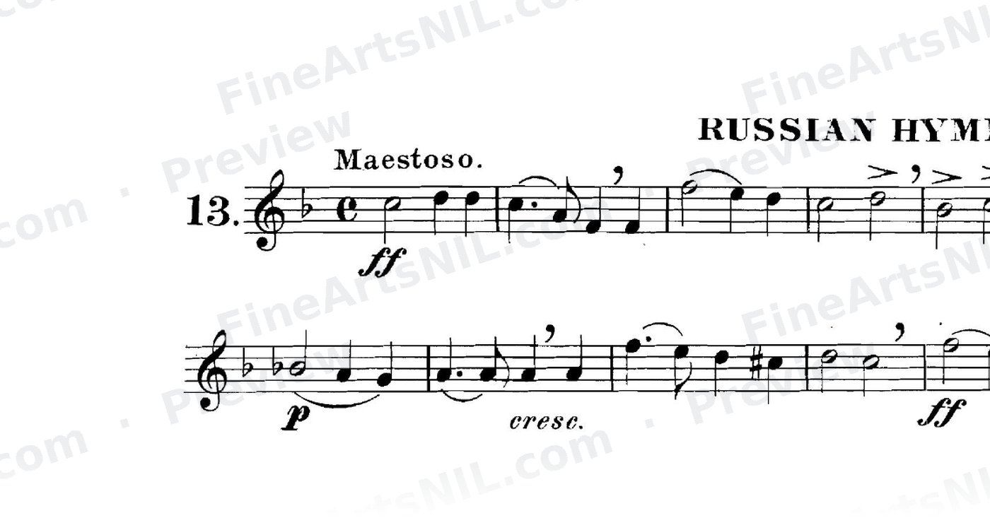The Art of Phrasing / No. 13 / Russian Hymn.