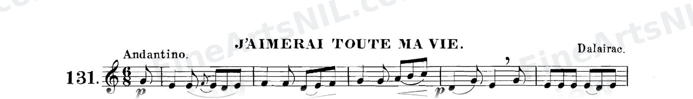 The Art of Phrasing / No. 131 / J'Aimerai Toute Ma Vie.