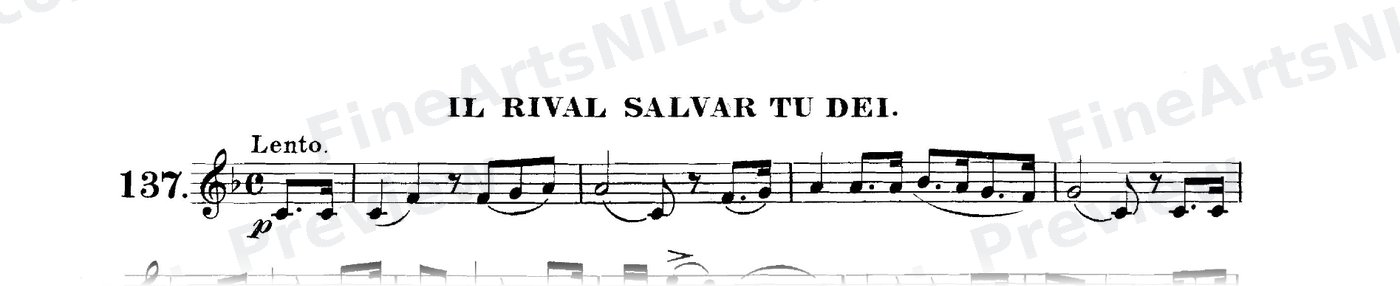 The Art of Phrasing / No. 137 / Il Rival Salvar Tu Dei.