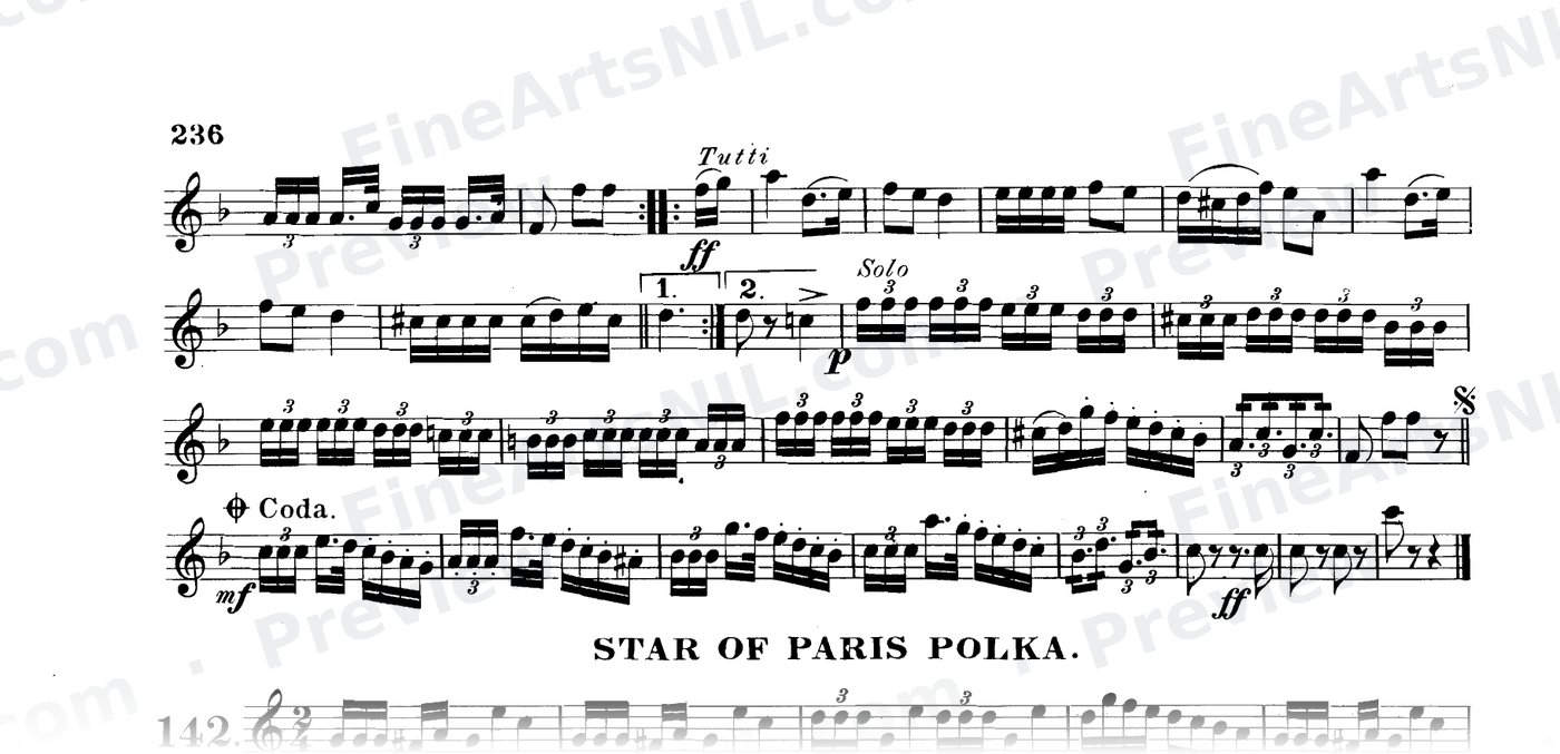 The Art of Phrasing / No. 142 / Star of Paris Polka.