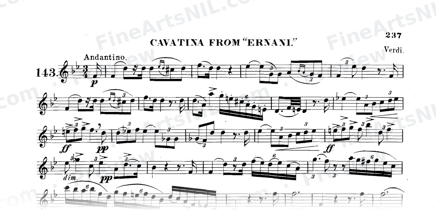 The Art of Phrasing / No. 143 / Cavatina from "Ernani."