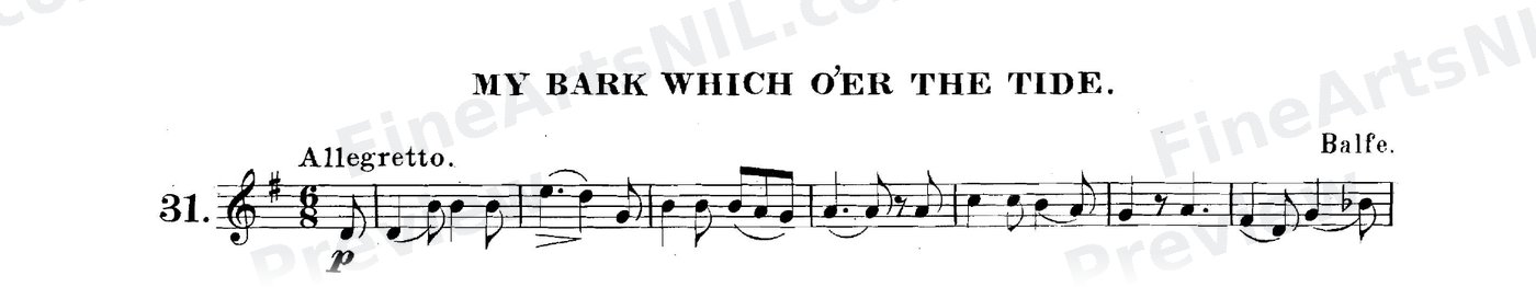 The Art of Phrasing / No. 31 / My Bark Which O'er the Tide.