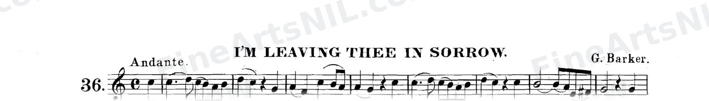 The Art of Phrasing / No. 36 / I'm Leaving Thee in Sorrow.