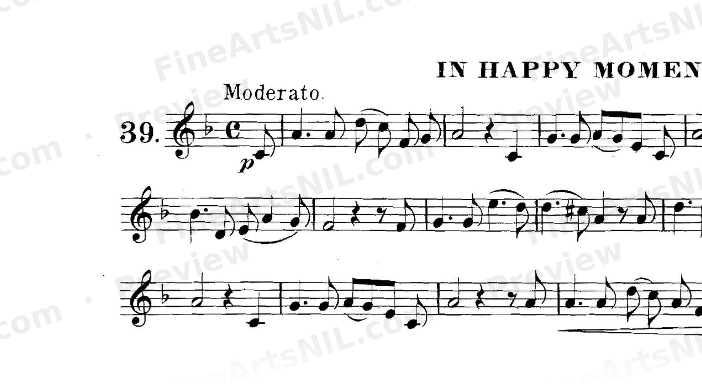 The Art of Phrasing / No. 39 / In Happy Moments.