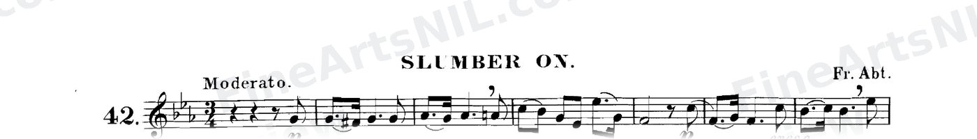The Art of Phrasing / No. 42 / Slumber On.