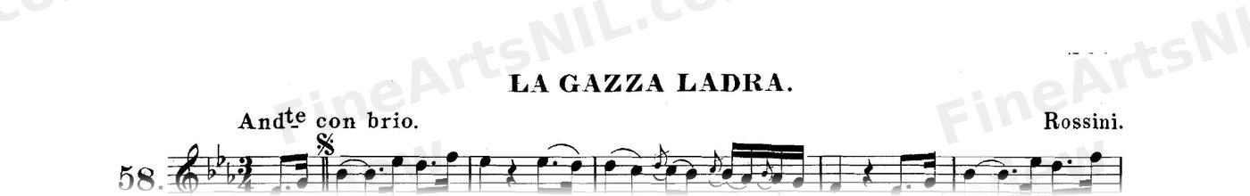 The Art of Phrasing / No. 58 / La Gazza Ladra.