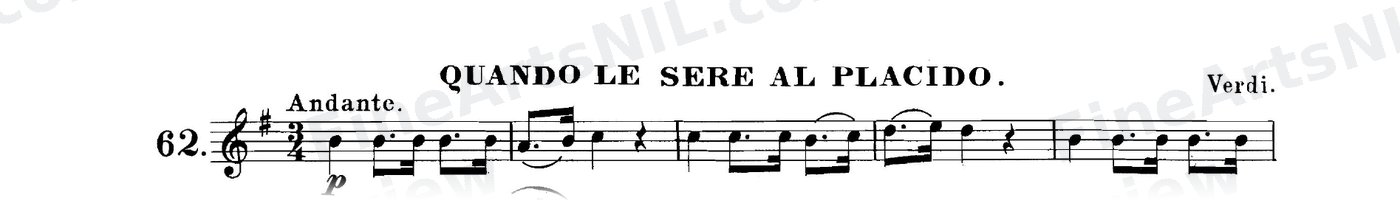 The Art of Phrasing / No. 62 / Quando le Sere al Placido.