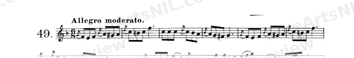 The Short Appoggiatura or Grace Note / No. 49