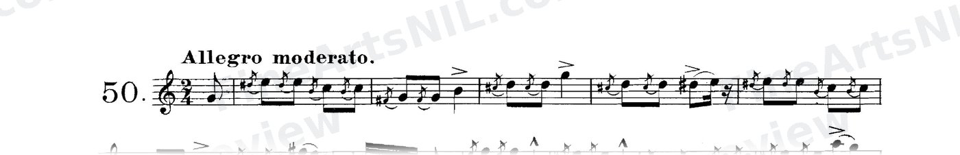 The Short Appoggiatura or Grace Note / No. 50