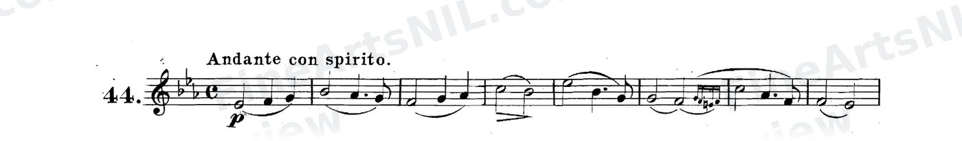 The Simple Appoggiatura (Grace Note) / No. 44