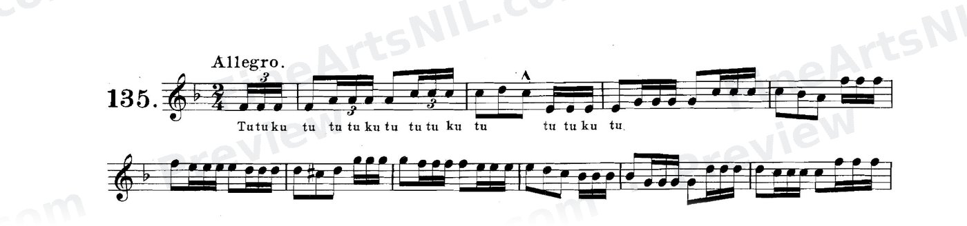 Tonguing as applied to the Trumpet / No. 135